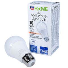 LED A19 Soft White Light Bulb - 10W - 760 Lumens - 2700K