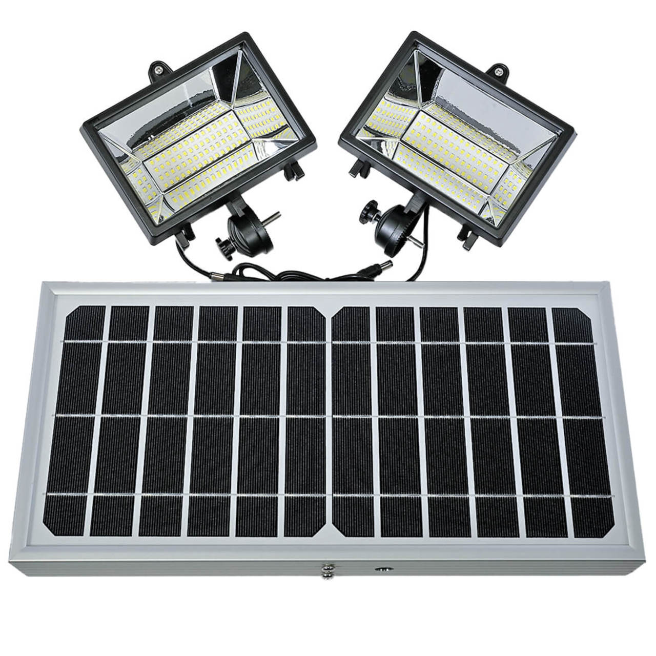 LED Solar Dual Head Sign Light - 1600 Lumens - LumeGen