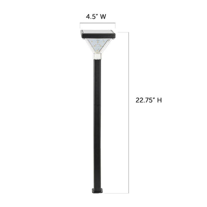 2-Pack Solar LED Luxor Pathway Light - Black Finish - Gama Sonic