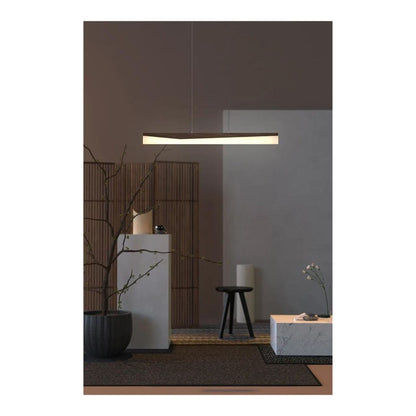 47in. Artisan Wood Collection Linear Pendant Smoke Reflection - 20W - 1795 Lumens - 3000K - Euri Lighting