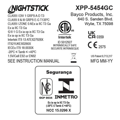 Nightstick Intrinsically Safe Headlamp w/Zero-Band Mount - 3 AAA - Green - UL913 / ATEX