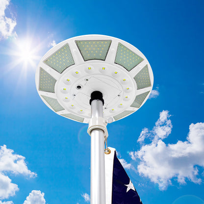 Solar LED Flagtop Pole Light - Super-Bright 2600 Lumens - LumeGen