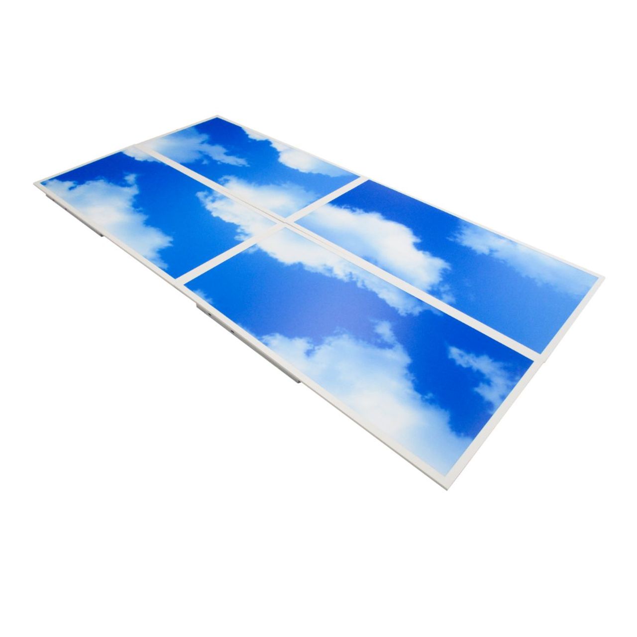 Case of 4 - 2x4 LED Flat Panel Light Cloud Design - Wattage Adjustable 20W/25W/30W/40W/50W - 5 Color Tunable  - LumeGen