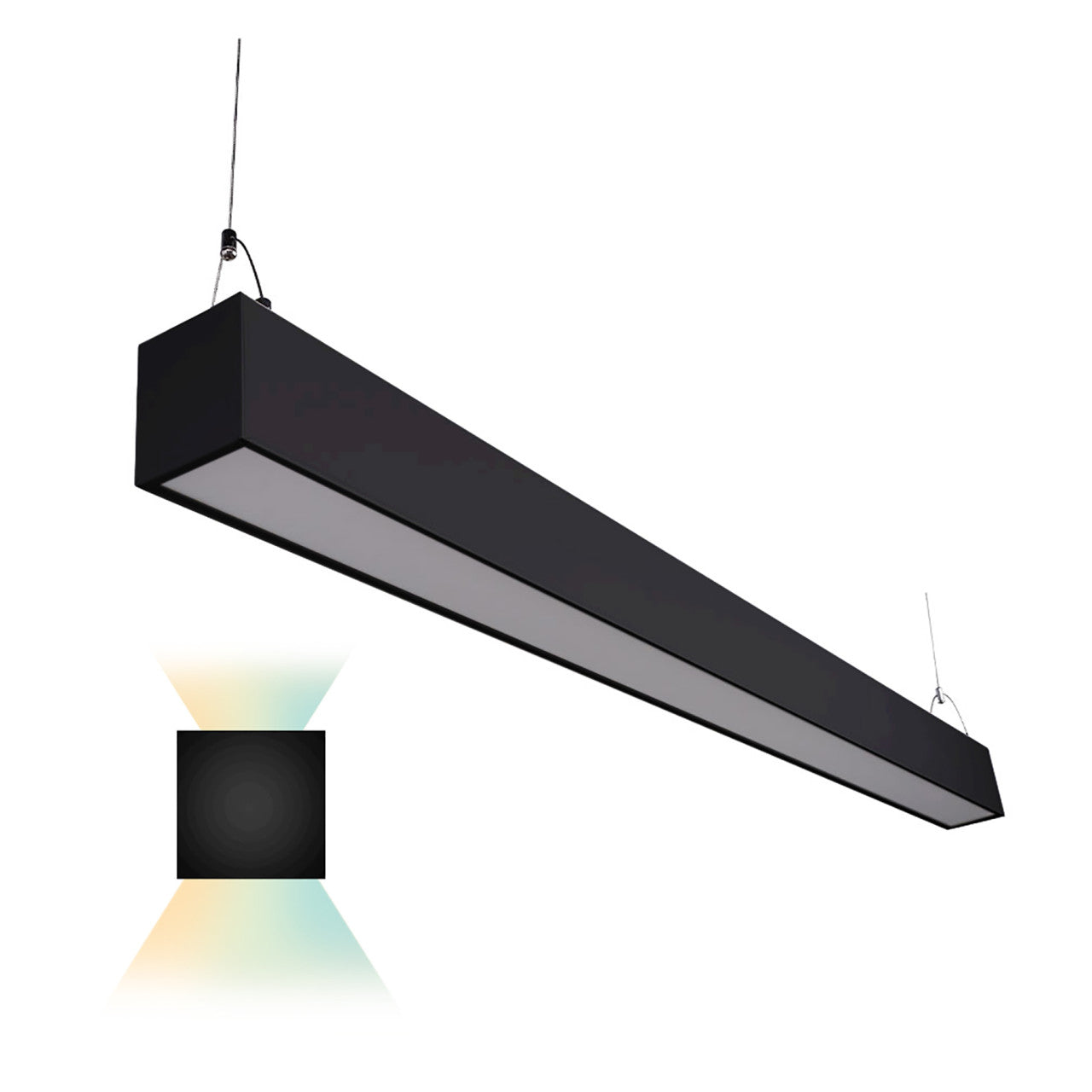 4ft. LED Architectural Up/Down Linear Light - 50 Watt - 6500 Lumens - Color Tunable - Euri Lighting