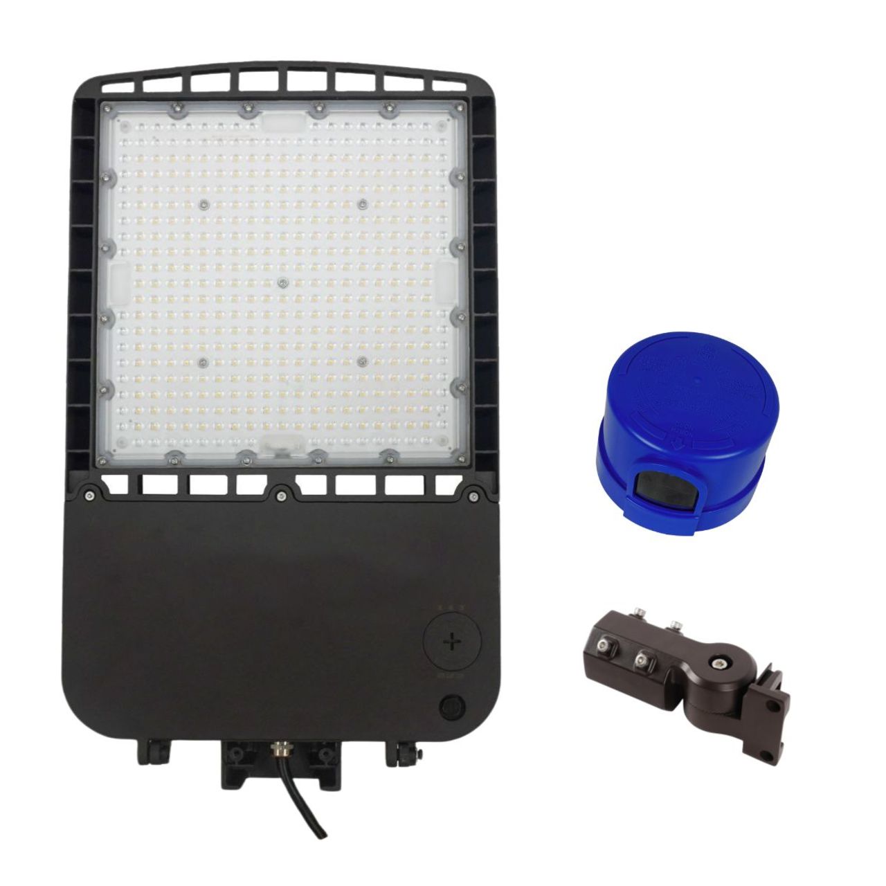 LED Area Light with Photocell and Slip Fitter Bracket - Wattage Adjustable 200W/240W/300W - 5000K - LumeGen