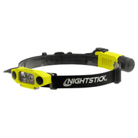 Nightstick DICATA Intrinsically Safe Low-Profile Dual-Light Headlamp - MagMate USB - Li-Ion - Green - UL913 / ATEX