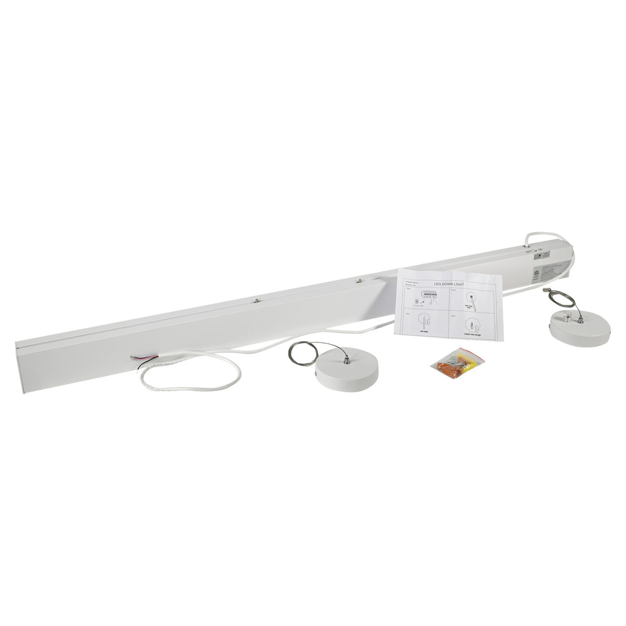 4ft. LED Color Tunable Linear Light - 40W - 4400 Lumens - 3000K/4000K/5000K - White Finish - Jen Lighting