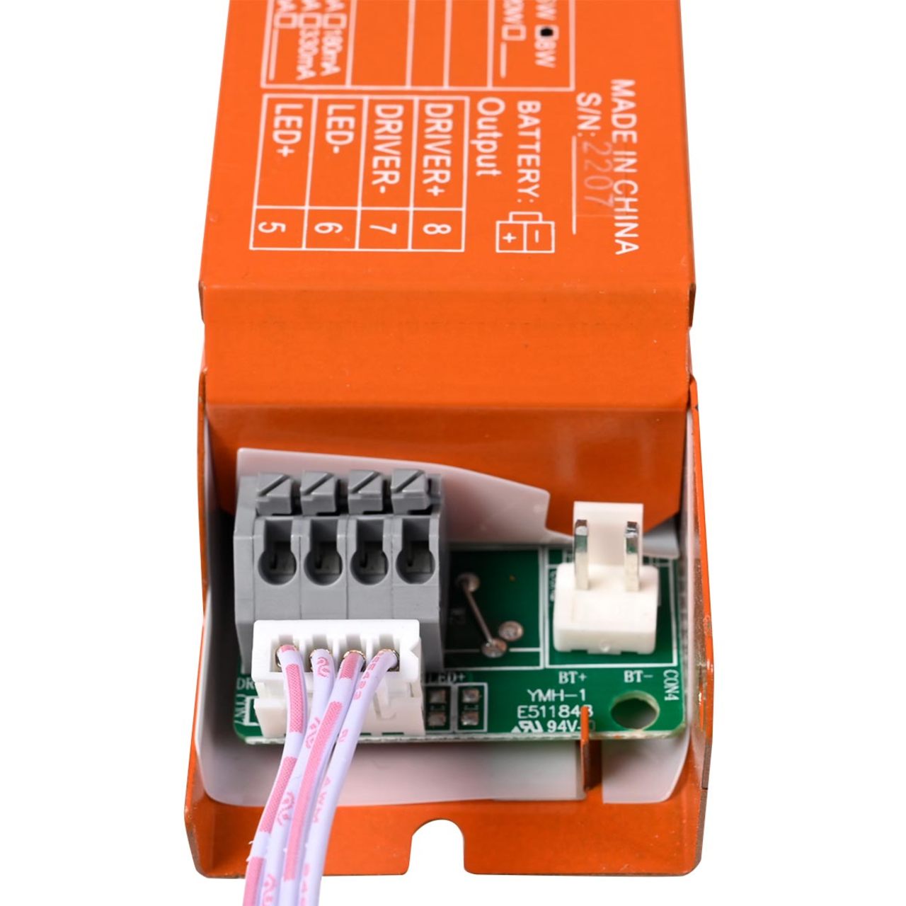 Emergency LED Driver - 7W Output - 25-48Vdc Output - 90 Minute Backup Time