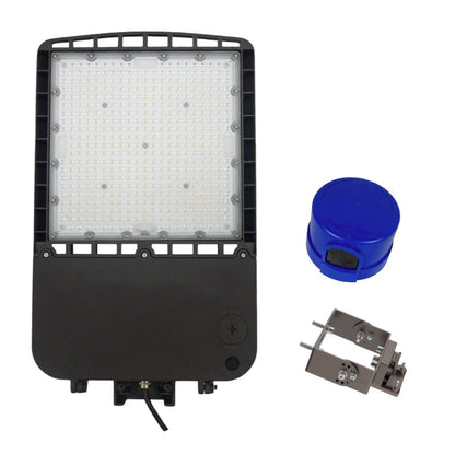 LED Area Light with Photocell and Trunion Bracket - Wattage Adjustable 200W/240W/300W - 5000K - LumeGen