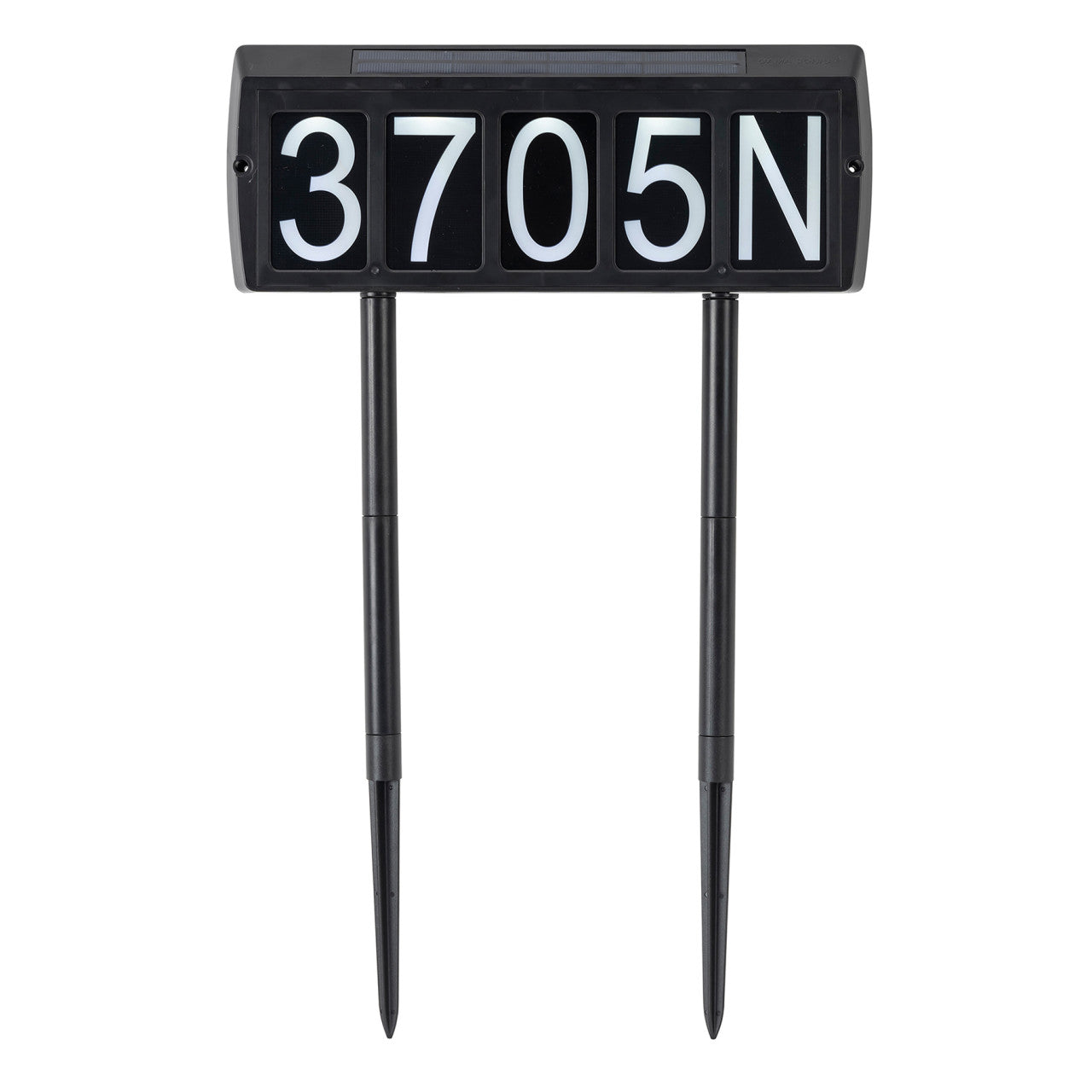 Solar LED Address Light - Black Finish - Gama Sonic