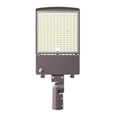 LED Area Light - 277-480V - Wattage Adjustable 200W/240W/300W - Color Tunable 30K/40K/50K - Bronze Finish - Euri Lighting