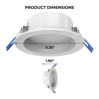 4in. LED Recessed Down Light - Wattage Adjustable up to 15W - Color Tunable 27K/30K/35K/40K/50K - LumeGen