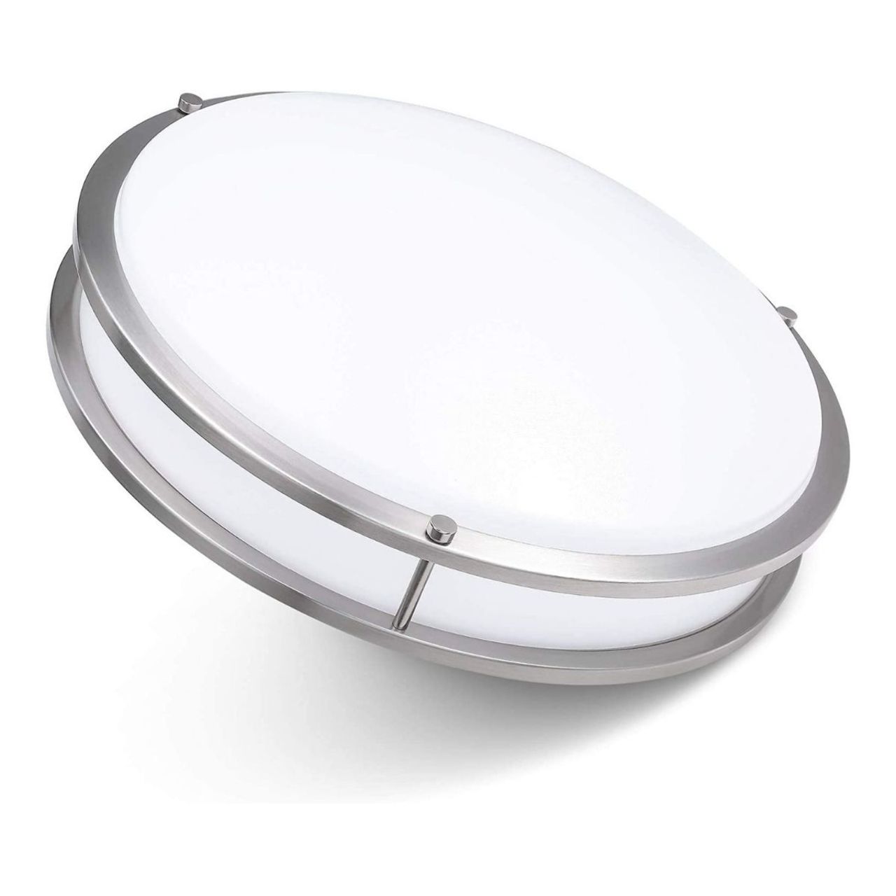 Case of 6 - 18in LED Round Metal-Trim Ceiling Light - Watt Adjustable up to 32W - Color Selectable - Energetic Lighting