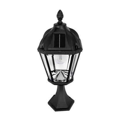 Solar LED Royal Bulb Lantern Light - Black - Gama Sonic