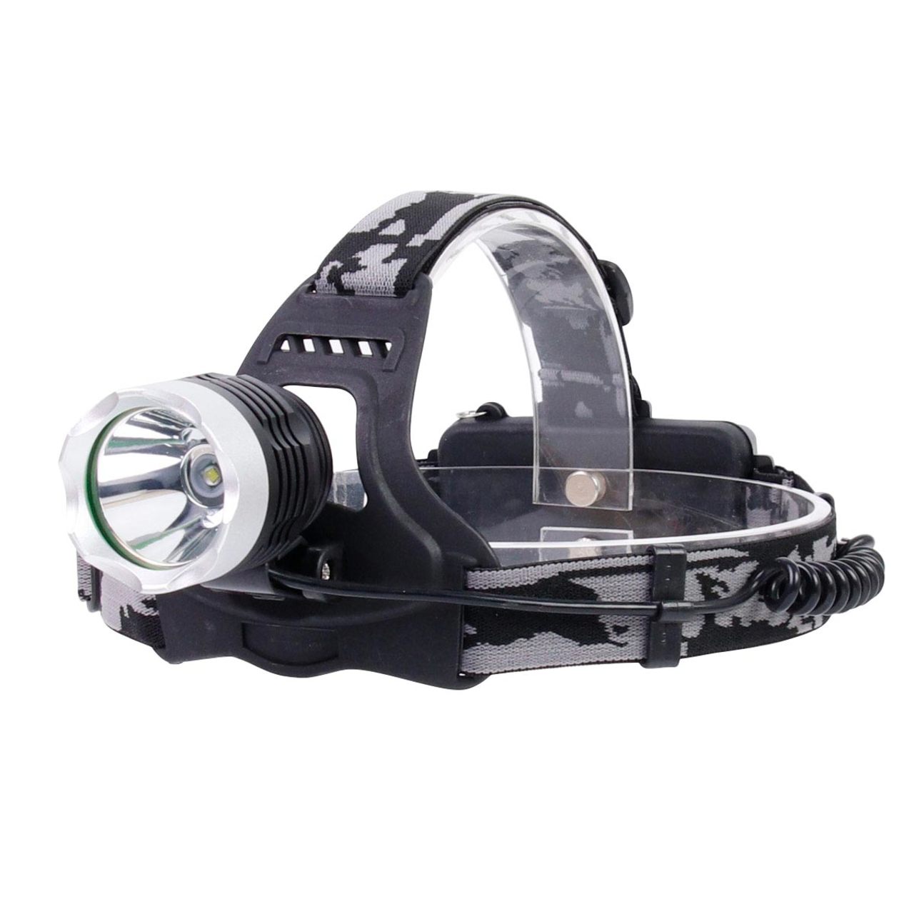 Rugged Blue 3W LED Rechargeable SOS Headlamp - 180 Lumens