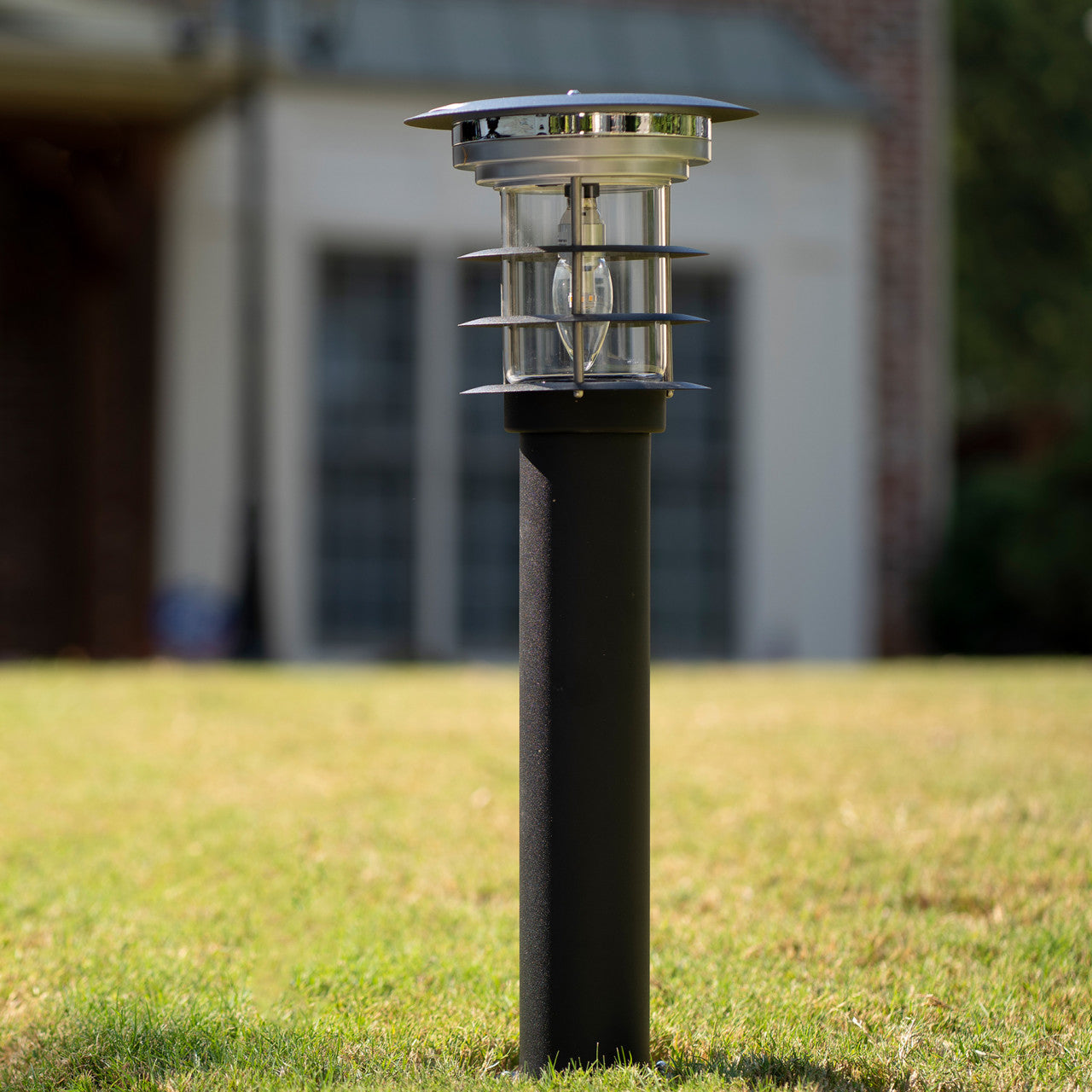 Solar LED Stainless Steel Bollard Light - Gama Sonic