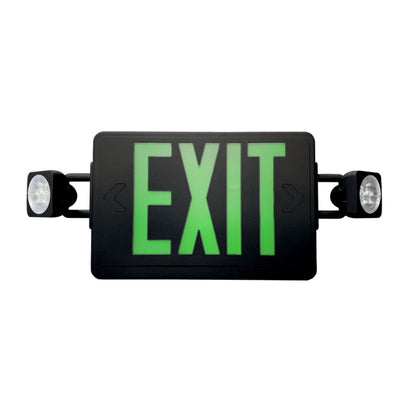 LED Reduced Profile Exit & Emergency Light Combo - 90 Min. Emergency Runtime - LumeGen