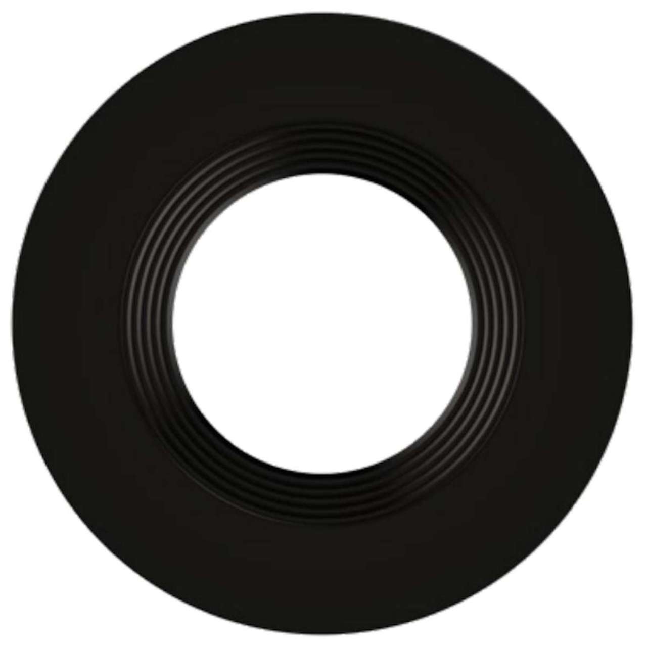 6in. Interchangeable Trim for Baffled Retrofit Downlights - Matte Black - Keystone