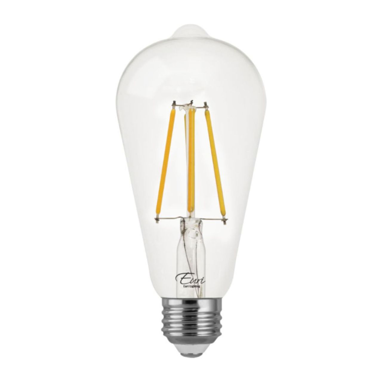 LED ST19 Filament - 7 Watt - Dimmable - 75W Equiv - 800 Lumens - 3000K - Euri Lighting