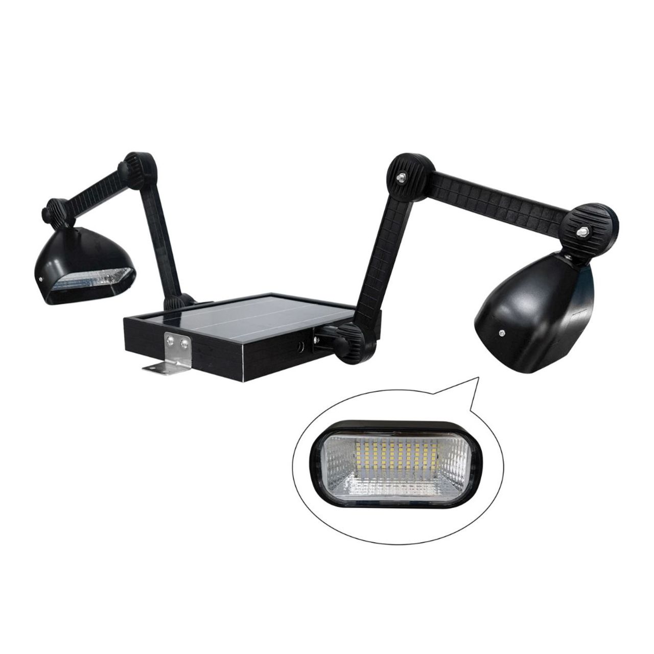 Solar LED Eco Dual Head Sign Light - 120 LEDs - LumeGen