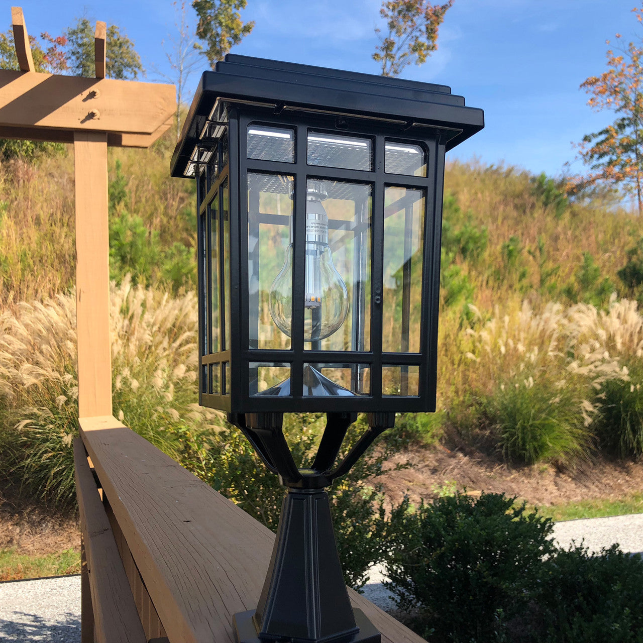 Solar LED Prairie Lantern Light - Gama Sonic