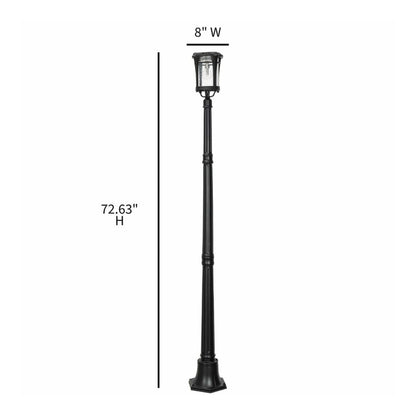 Aurora Bulb Post Lamp with EZ Anchor - 50 Lumens - Black Finish - Gama Sonic