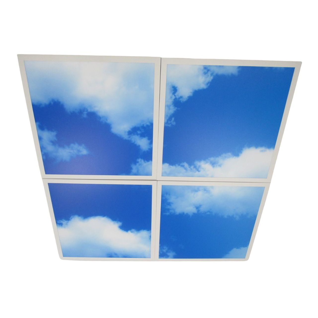 Case of 4 - 2x4 LED Flat Panel Light Cloud Design - Wattage Adjustable 20W/25W/30W/40W/50W - 5 Color Tunable  - LumeGen