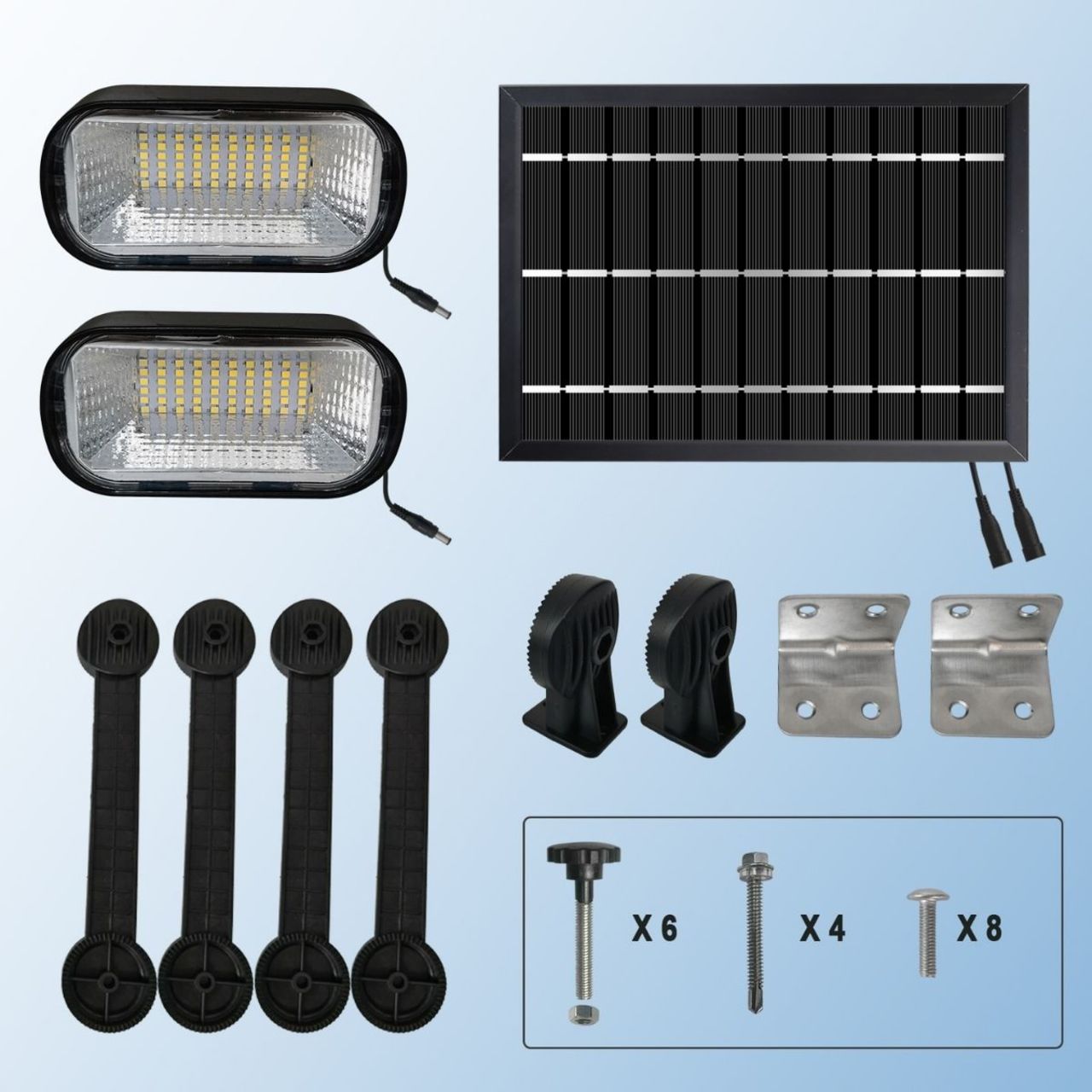 Solar LED Eco Dual Head Sign Light - 120 LEDs - LumeGen