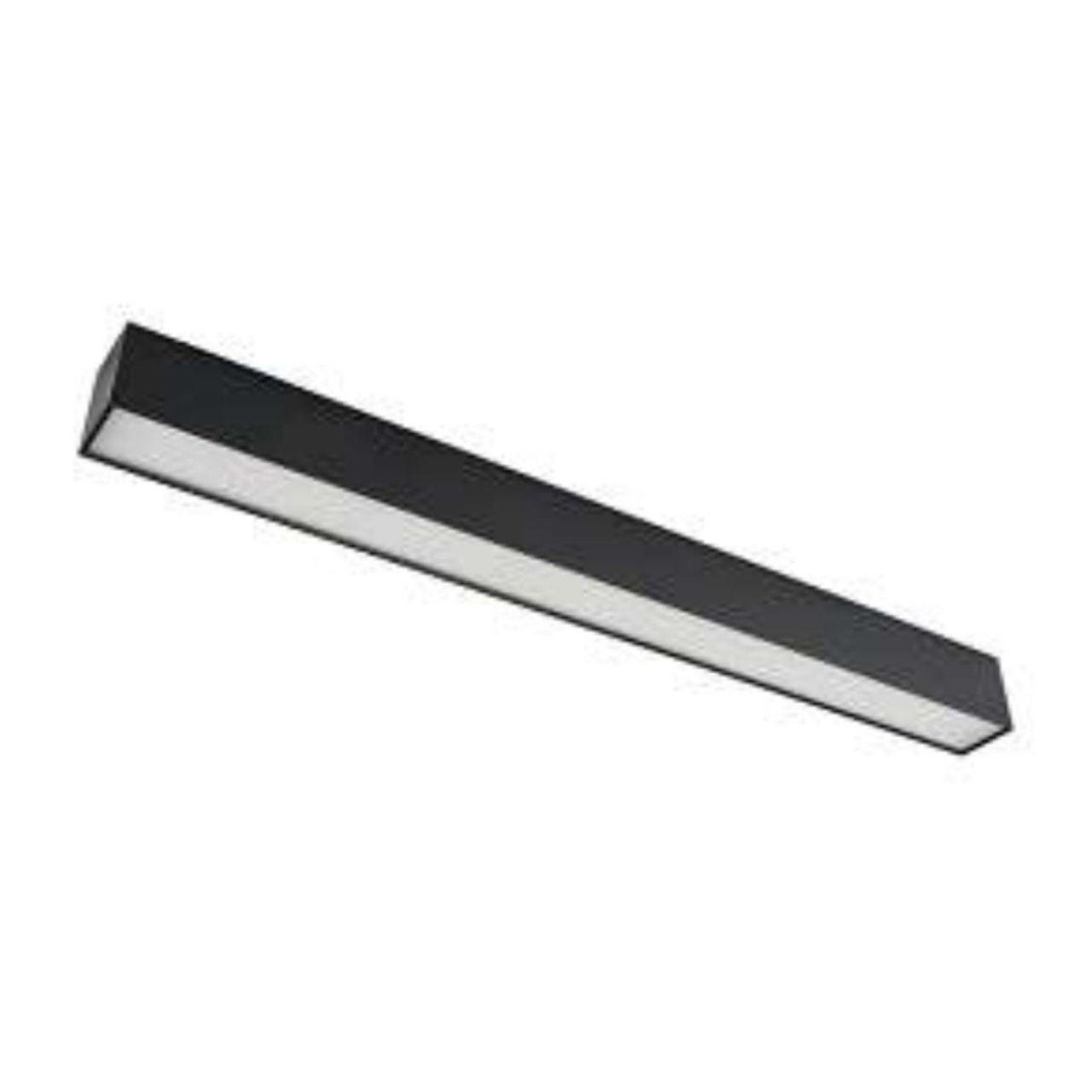 4ft LED Linear Architectural Pendant Fixture with Direct and Indirect Lighting - Wattage Adjustable - Color Tunable - Keystone