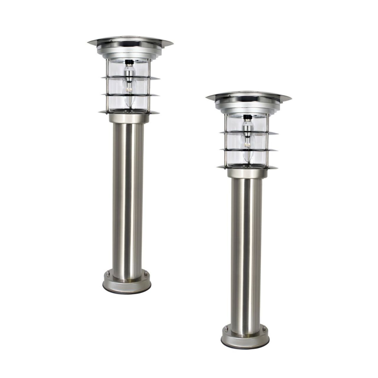 2-Pack Solar LED Bollard Light - with EZ Anchor - Gama Sonic