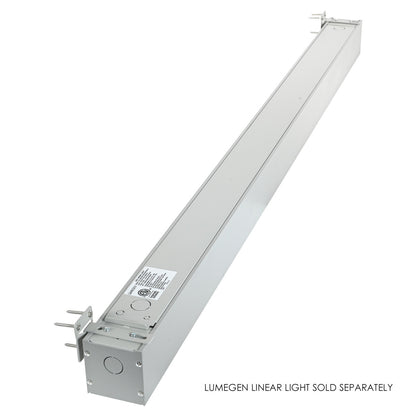 Wall Mount Bracket for LumeGen Linear Light - Silver Finish