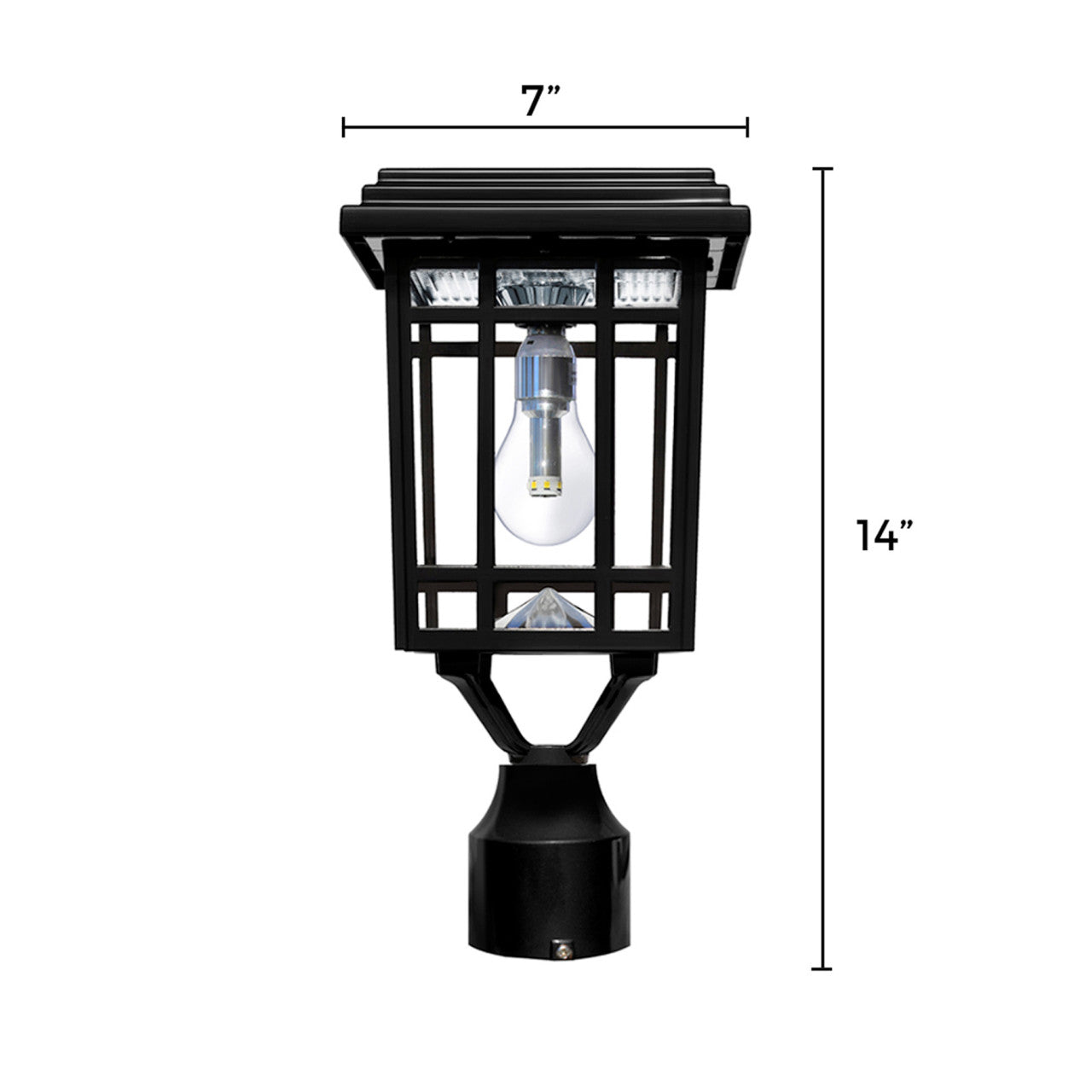 Solar LED Prairie Lantern Light - Gama Sonic