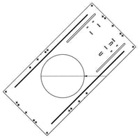 6in. New Construction Plate for Recessed and Wafer Downlights - Keystone