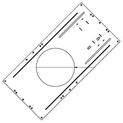 6in. New Construction Plate for Recessed and Wafer Downlights - Keystone